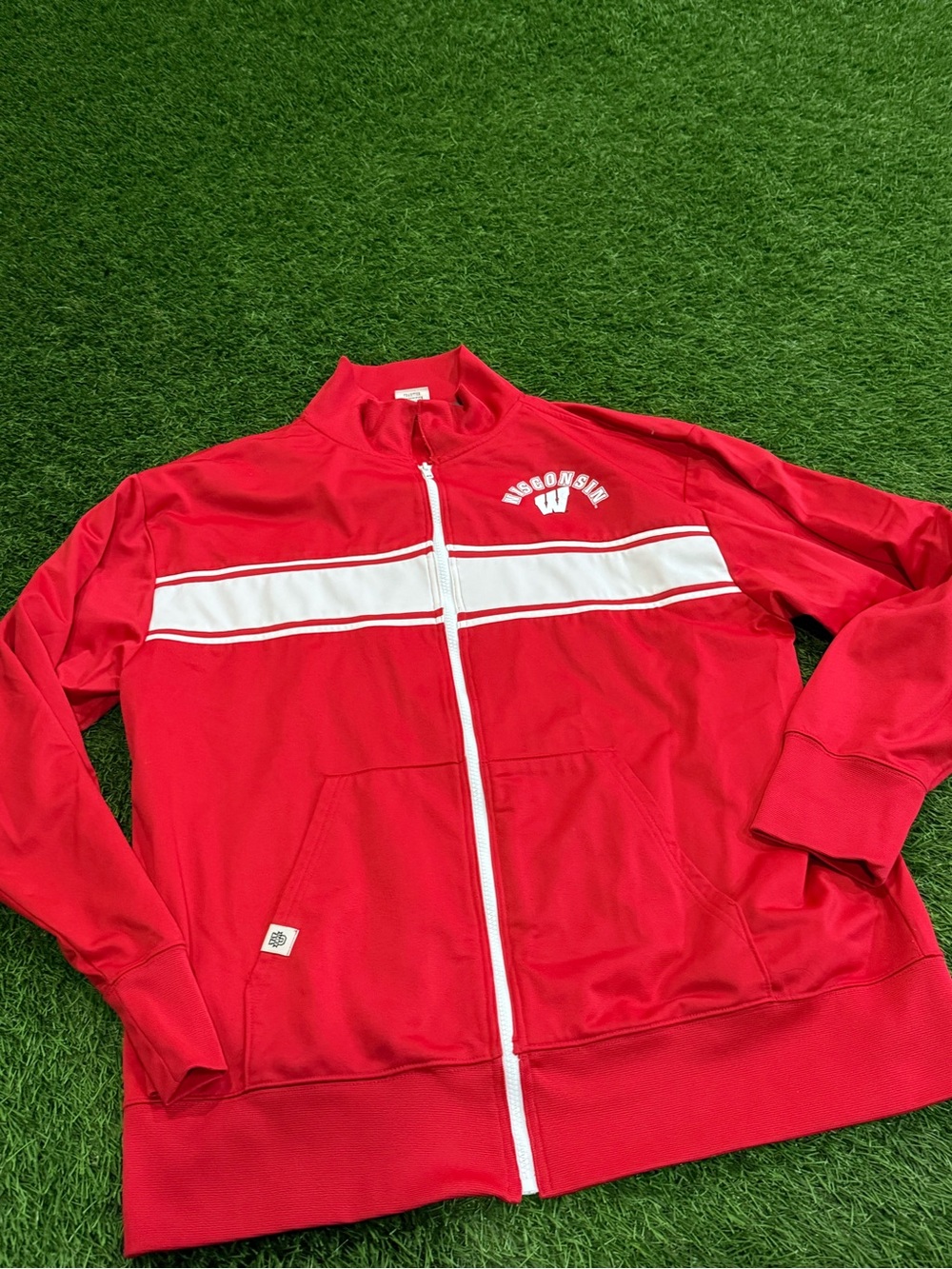 ESPN U Authentic Apparel Wisconsin Badger Track Jacket